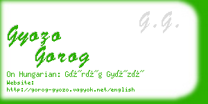gyozo gorog business card